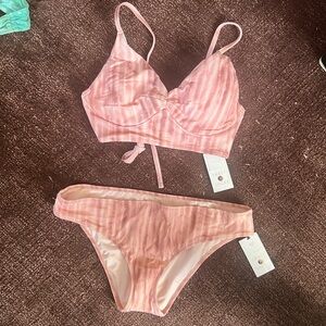 Shade & Shore Light Pink longline Bikini